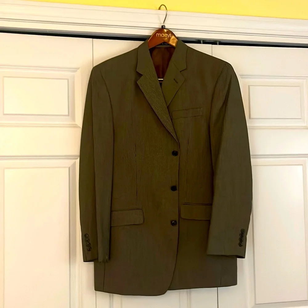 Men’s Michael Kors Single Breasted Sport Jacket. Brown and beige. 42L